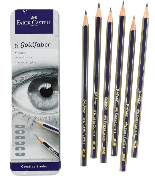 Professional Drawing Set - MARKART 10 Pieces Soft Medium and Hard Charcoal  Pencils for Drawing, Sketching, Shading