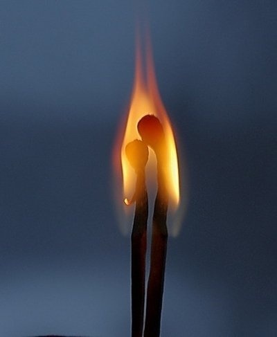 Art burning passion