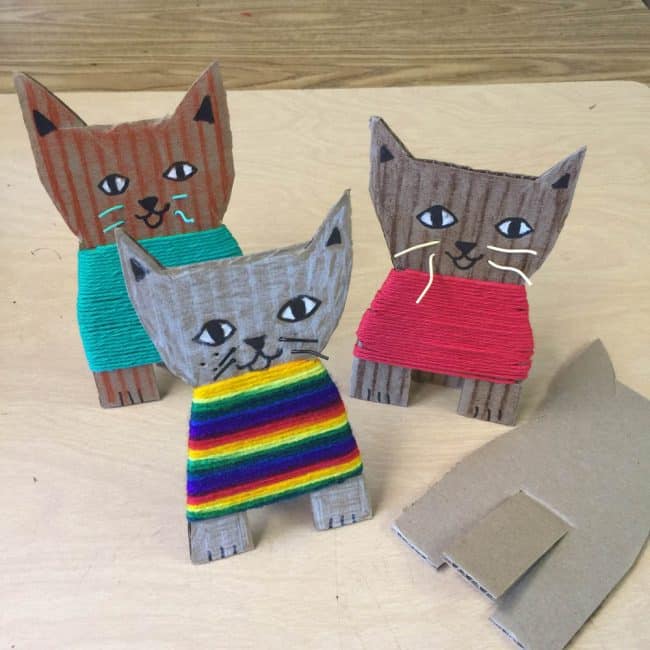 Fun cardboard crafts for children 